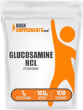BulkSupplements.com Glucosamine HCl Powder - Glucosamine Supplement, Joint Support Supplement - Gluten Free, 1g per Serving, 100g (3.5 oz) (Pack of 1)