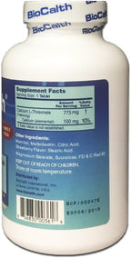 BioCalth® Chewable L-threonate Calcium Tablets, Strawberry Flavor, Patented Calcium Supplement