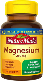 NATURE MADE Magnesium, 250 mg, Tablets, 100 ct