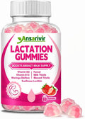 Lactation Supplement Gummies – Powered by Moringa, Fennel, Sunflower Lecithin, Milk Thistle, Blessed Thistle, Plus Vitamins D3 & B12 – 60 Gummies for Breastfeeding Support & Milk Supply Boost