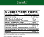 EMERALD LABS UC-II Joint Formula - Made with Undenatured Collagen Type II, Bioperine, Curcuminoids & More for Muscle & Joint Health & Mobility & Flexibility Support - 60 Vegetable Capsules