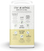 Portions Master Keto Body Protein Peptides Low Carb Keto Protein Powder with MCT Oil Peptides Fiber Vitamins Minerals (720g, Vanilla Cream)