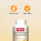 Jarrow Formulas Glucosamine + Chondroitin - 240 Capsules - Nutrient Support - Dietary Supplement for Joint Health - with Vitamin C & Manganese - 60 Servings