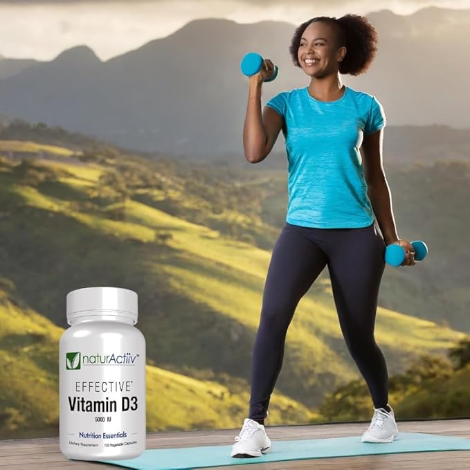 Organic VIT D3 125mcg (5000 iu) Pro Strength MiniCaps Support Bone Muscle Joint Cardio Breast Colon Immune Health Easy Swallow Fast Absorb