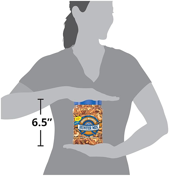 Southern Style Nuts Honey Roasted Hunter Bulk Trail Mix,23 oz,Honey Roasted Sesame Sticks & Peanuts,Sunflower Kernels,Almonds,Cashews & Pepitas,Mixed Nuts,Snacks for Adults-& Kids,(Pack of 2)