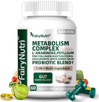 L-Arabinose 7-in-1 Metabolism Supplement | White Kidney Bean Extract, Collagen & Probiotics | Carb Block, Gut Balance & Skin Glow Support | cGMP & NSF - 60 Tablets
