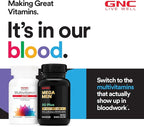 GNC Women's Multivitamin 50 Plus, Supports Bone, Eye, Memory, Brain and Skin Health with Vitamin D, Calcium and B12, Helps Increase Energy Production, 60 Caplets