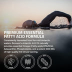 Bronson Antarctic Krill Oil 2000 mg with Omega-3s EPA, DHA, Astaxanthin and Phospholipids, 250 Softgels (125 Servings)
