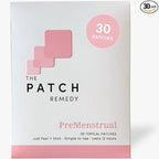 The Patch Remedy Pre Menstrual Patch | Chasteberry, Magnesium, Evening Primrose, Dong Quai, B6 & Vitamin E | 30 Patches