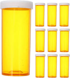 KOMBIUDA 20pcs Travel Vitamins Organizer Small Plastic Pill Dispenser Portable Medication Container Waterproof Plastic Pills Storage Box for Daily Supplements