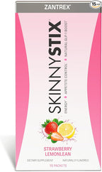 Zantrex SkinnyStix Strawberry Lemonade GLP-1 Support Drink Mix, Energy & Metabolic Support Powder, Appetite Control,15 Single-Serving Packets