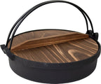 Ikenaga Ironware Nambu Ironware Sukiyaki Pot, Induction & Gas Fire, Made in Japan, Iron Pot, Stir-fry Food, Iron Supplement, 10.2 inches (26 cm), Sukiyaki, Irodori