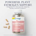 SOLARAY PhytoEstrogen Menopause Supplements with Wild Yam, Black Cohosh and Dong Quai - Phyto Estrogen Pills for Perimenopause and Menopause Support, Vegan, 60-Day Guarantee, 60 Servings, 240 VegCaps
