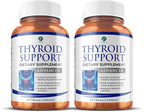 1 Body Thyroid Support Supplement, 90-Day Supply, 2 Pack with B12, Iodine, Zinc, Selenium, Ashwagandha, Non-GMO Vegetarian Formula (60 Count (Pack of 2))