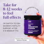 Ayurvedic Preconception Cleanse | Ovarian & Uterus Cleanse for Hormonal Balance | TTC Support | PCOS Supplements | Cycle Regularity | with Stinging Nettle, Red Clover, and more | 30 Servings