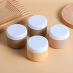 Kuangre Travel Containers for Toiletries, Silicone Cream Jars BPA-Free, Leak-proof 3oz Travel Size Containers, Portable Size Silicone Jars with Lid for Cosmetic Face Hand Body Cream (4 Pack)