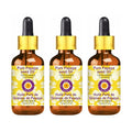 dève herbes Pure Papaya Seed Oil (Carica Papaya) with Glass Dropper Cold Pressed (Pack of Three) 100ml X 3 (10 oz)
