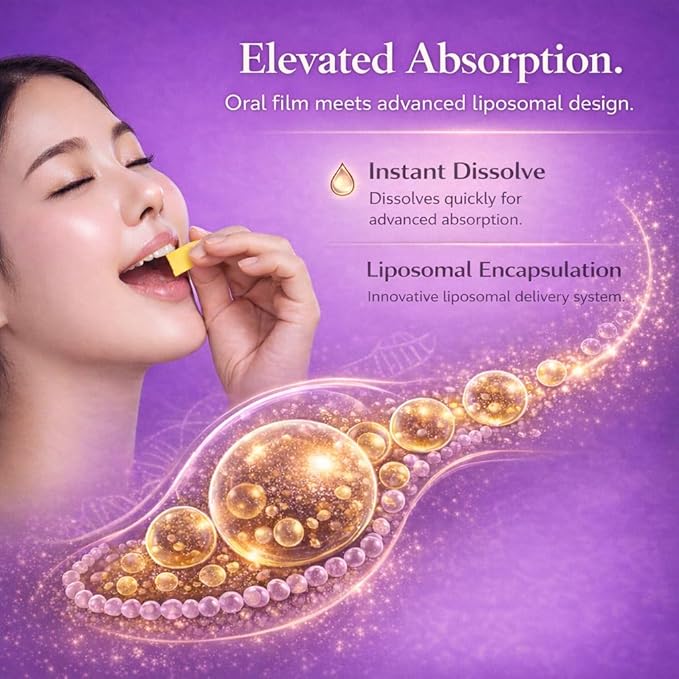 Dr. Lean Liposomal Glutathione – Hypercelle Max Strips with Milk Thistle, Collagen & Hyaluronic Acid | Fast-Melt ODF, Antioxidant, Skin & Liver Support, K-Beauty, Made in Korea (30 Strips × 3 Packs)