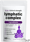 RESONA 6-in-1 Lymphatic Complex Capsules – Lymphatic Drainage Supplements, Balancing cortisol & Skin Vitality – Herbal Blend – 60 Capsules (1pc)