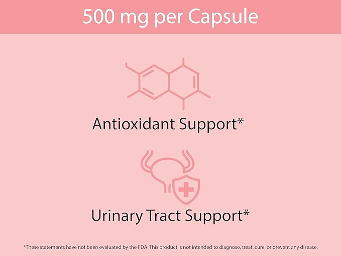 KOYAH - Organic Cranberry Capsules – Freeze-Dried Whole-Berry - 500 mg per Capsule - Urinary Tract Support & Antioxidant Support - 60 Capsules