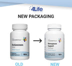 4Life - BioGenistein Ultra - Menopause Support Formula - Soy Isoflavones, Black Cohosh & Chaste Tree with Quercetin & Turmeric - 60 Veggie Capsules