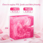 Yoni Soap Bars Vaginal Wash 3 PCS, 100% Natural Organic intimate soap for Women Ph Balance Yoni Wash Vaginial Deodorants Vaginal Care Soap with Foaming Net, Vagina Bar Feminine Wash 3.53 OZ