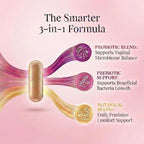 Vaginal Probiotic for Women – 7 Billion CFU Lactobacillus Blend + Prebiotic Inulin, Cranberry & Pineapple – Vaginal pH & Microbiome Support – Daily Women’s Probiotics – 30 Veg Capsules