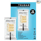 TRUBAR Vegan Protein Bar, Shake it Bake it Birthday Cake it, Gluten Free, Plant Based Protein, Dairy Free, Non GMO, Soy Free, No Sugar Alcohols, 12G Protein, 12G Fiber, 23G Carb, Snack Bars, 12ct