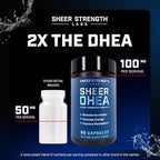 DHEA Supplement for Men DHEA 100mg - Pure DHEA Supplement for Men for Strength and Hormone Balance - DHEA for Women and Men - High Purity Enhanced Absorption 60 SV USA