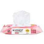 The Honest Company Grapefruit Grove Sanitizing Wipes, Kills 99.99% of Germs, Safe for All Hands, Antibacterial, Dermatologist Tested, 50 Count