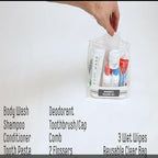 Trail maker (25 Kits) Homeless Care Package Supplies Bulk Summer Hygiene Travel Kits for Women, 15 Piece Travel Size Toiletries, Homeless Supplies in Bulk for Charity