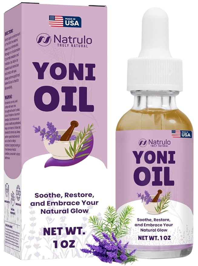 Yoni Oil – Natural Feminine Oil for Women, Odor Control, Dark Spots, Ingrown Hairs & Skin Brightening – pH Balanced, Moisturizing, Herbal Serum with Essential Oils – Intimate Vaginal Care, Made in USA