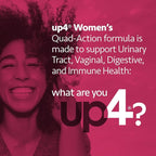 up4 Probiotic Supplement for Women, Vaginal, Digestive and Immune Support, 50 Billion CFUs Guaranteed, Non-GMO, Gluten Free, Soy Free, Vegan, 60 Count