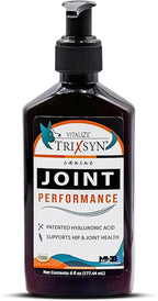 TRIXSYN Canine Performance - Dog Hip & Joint Supplement for Small, Large & Senior Dogs - Liquid Hyaluronic Acid Formula Patented MHB3 Hylauronan Liquid Formula - 72 Day Supply