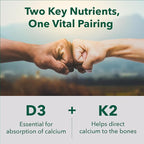 PlantFusion Organic Vegan Vitamin D3 + K2 5,000 IU, 50MCG – Vitamin D Sourced from Plant Based Lichen and Vitamin K2, for Immune Support and Bone Health - 60 Capsules