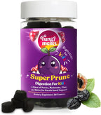 Fungiments Super Prune Kids – Constipation Relief & Digestive Support, Turkey Tail Mushrooms, Prebiotic Fiber, Rhubarb, Ginger & Chamomile – Gut Health, Debloating & Regularity (30 Gummies (Kids))