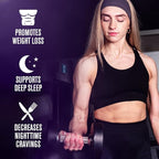 Jacked Factory Lean PM Night Time Fat Burner, Sleep Aid Supplement, & Appetite Suppressant for Men and Women - 120 Stimulant-Free Veggie Weight Loss Diet Pills