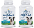 Nordic Naturals Omega-3 Pet, Unflavored - 120 Soft Gels - 330 mg Omega-3 Per Soft Gel - Fish Oil for Dogs with EPA & DHA - Promotes Heart, Skin, Coat, & Immune Health (Pack of 2)