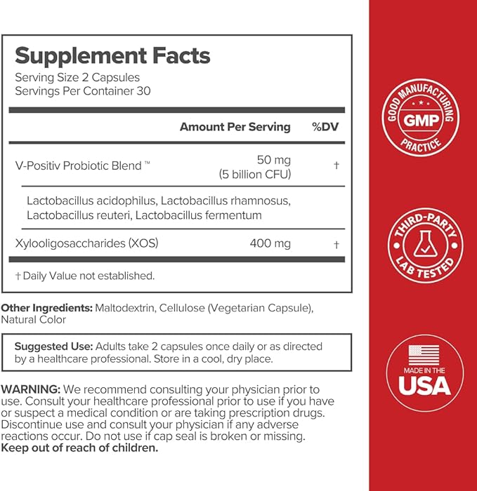 O Positiv URO Vaginal Probiotics for Women pH Balance with Prebiotics & Lactobacillus – Vaginal Health Supplement – Promote Healthy Vaginal Odor & Flora, 60 Count (Pack of 1), 1 Month Supply
