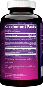 MRM Nutrition Glucosamine 1500mg & Chondroitin Sulfate 1200mg-For Women and Men-Joint Support Supplement for Cartilage Health, Mobility, Connective Tissue, & Nutrition, Gluten-Free - 60 Servings