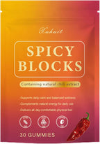 Spicy Blocks for Couples - Peach Flavor Intimacy Gummies, with Maca and Traditional Botanicals, Romantic Mood Enhancer for Women & Men (1)