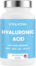 Hyaluronic Acid, Hyaluronic Acid Joint Supplements Capsules, Non-GMO and Gluten Free, 90 Capsules 200mg (1 PCS)
