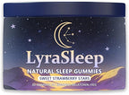 LyraSleep - Natural Sleep Gummies | Fall Asleep Gently in 30 Minutes - Help You Enjoy Restful Sleep 60 Count