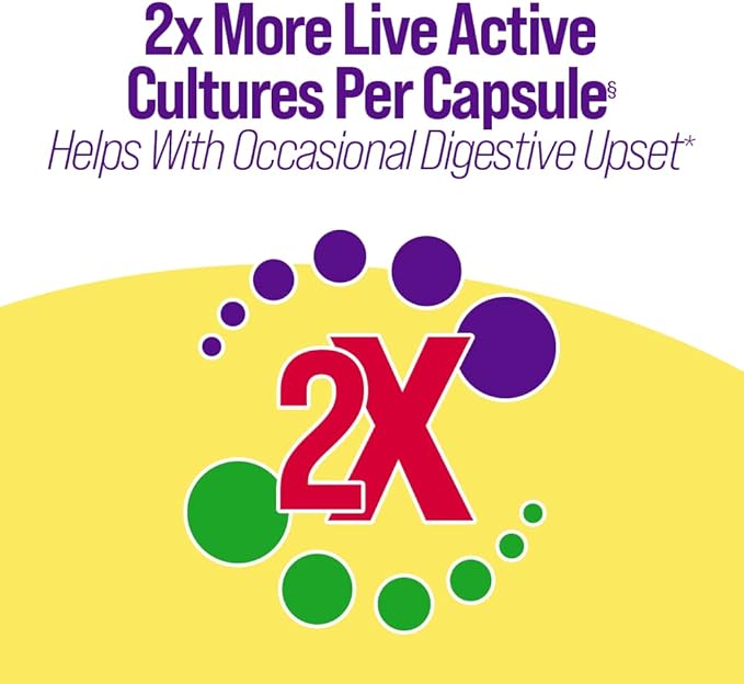 Culturelle Ultimate Strength Probiotic for Men and Women, Most Clinically Studied Probiotic Strain, 20 Billion CFUs, Supports Occasional Diarrhea, Gas & Bloating, Non-GMO, 20 Count