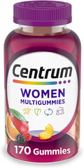 Centrum MultiGummies Gummy Multivitamin for Women, Multivitamin/Multimineral Supplement with Vitamin D3, B and Antioxidants, Assorted Fruit Flavor - 170 Count