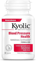 Kyolic Aged Garlic Extract Formula 109 - Blood Pressure Health Support - Cardiovascular Formula - Odorless Herbal Supplement - 80 Capsules (40 Servings)
