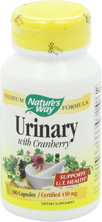 Nature's Way Premium Blend Urinary with Cranberry, 1,260 mg per Serving, 100 Caps (Pack of 2)