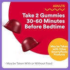 SmartyPants Adult Sleep Gummies with Melatonin: Magnesium & L-Theanine, Drug-Free, Non-Habit Forming Sleep Aid, Fast-Acting, Blueberry BlackBerry Flavor, 60 Count