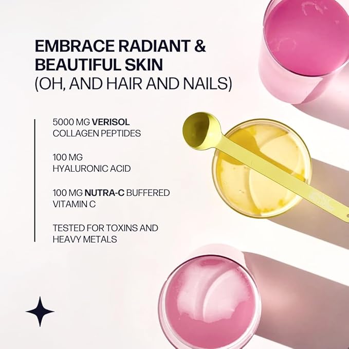 Sparkle Wellness VERISOL Bioactive Hydrolyzed Collagen Peptides | Collagen Powder Supplement with Vitamin C & Hyaluronic Acid for Hair, Skin, and Nail Health | Skin Boost Plus (Orange) [30-Serves]