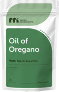 Micro Ingredients Oil of Oregano with Black Seed Oil, 75 Softgels | 2-in-1 Oregano Oil & Black Seed Oil Complex | 4X Strength Carvacrol & Thymoquinone Formula, Plant Based | Non-GMO, No Gluten